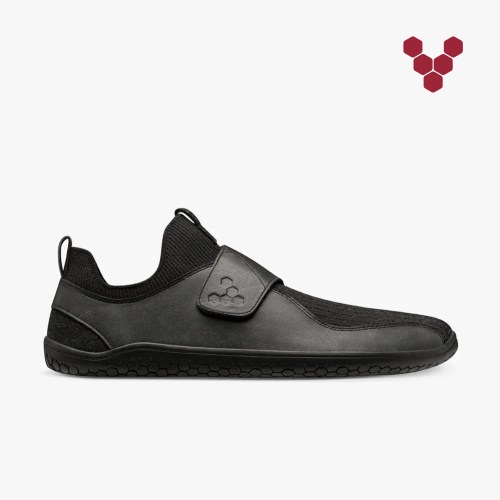 Vivobarefoot Primus Knit EZ Mens Trainers Black UK BTIP